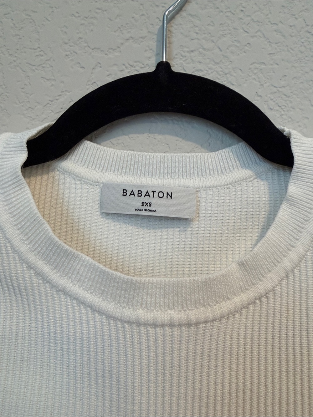 Babaton Cream Ribbed Cropped Tank - Picture 2 of 7